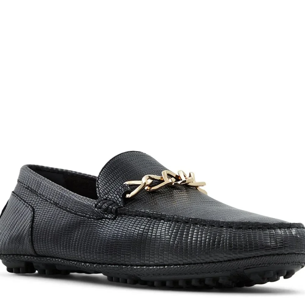 NWOB Aldo Davinch Lizard Embossed Driving Shoe
